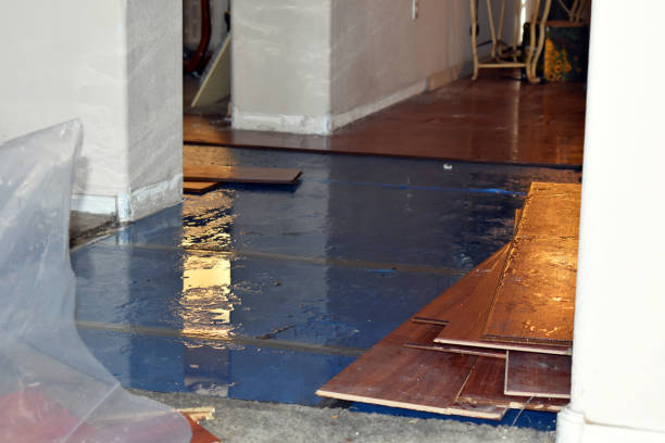 Professional Flood Cleanup technician working in Cushing, ME